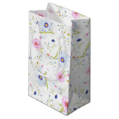 Sac cadeau Motif Fleurs (Devant Angle)