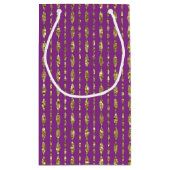 Sac cadeau Motif Profond rose et Gold Marquise (Dos)