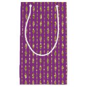 Sac cadeau Motif Profond rose et Gold Marquise (Devant)