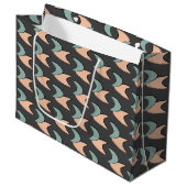 Sac cadeau Motif Retro Atomic Crescents (Devant Angle)