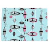 Sac cadeau Motif rose et gris atomique (Dos)