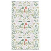 Sac cadeau Motif scandinave rouge et vert (Dos)