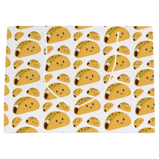 Sac cadeau Motif Taco souriant (Devant)
