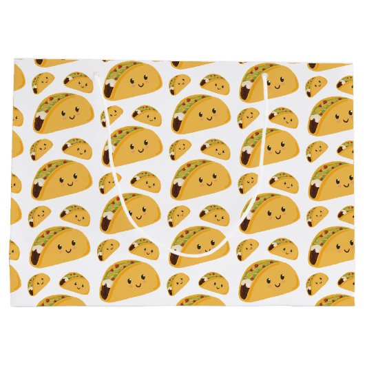 Sac cadeau Motif Taco souriant (Dos)