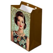Sac cadeau moyen (Devant Angle)