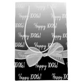 Sac Cadeau Moyen 100e anniversaire avec cou blanc (Devant)