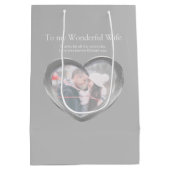 Sac Cadeau Moyen 10e anniversaire mariage de la boîte photo (Dos)