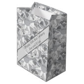 Sac Cadeau Moyen 15e anniversaire du Mariage, Cristal (Dos Angle)