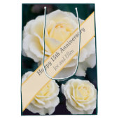 Sac Cadeau Moyen 15e anniversaire du Mariage, Rose (Dos)