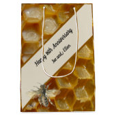 Sac Cadeau Moyen 16e anniversaire du Mariage, cire (Dos)