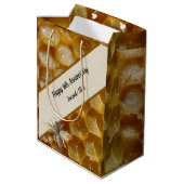 Sac Cadeau Moyen 16e anniversaire du Mariage, cire (Dos Angle)