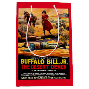 Sac Cadeau Moyen 1925 Buffalo Bill, Jr. - affiche du film Démon du