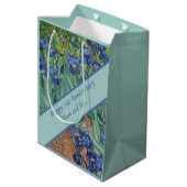 Sac Cadeau Moyen 21e anniversaire du Mariage Blue Iris (Dos Angle)