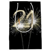 Sac Cadeau Moyen 21e anniversaire Sparklers (Devant)
