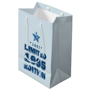 Sac Cadeau Moyen 21ème anniversaire 1995 ou TOUT anniversaire