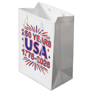 Sac Cadeau Moyen 250 ans États-Unis   1776–2026 Semiquincentenaire