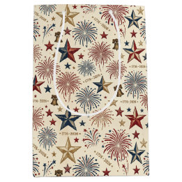 Sac Cadeau Moyen 250e anniversaire d'Amérique patriotique 4 juillet