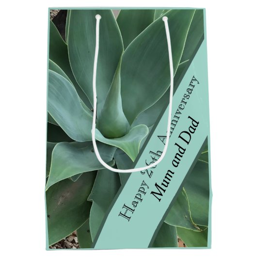 Sac Cadeau Moyen 26e anniversaire du Mariage Jade (Dos)