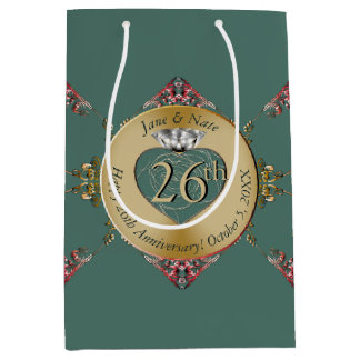 Sac Cadeau Moyen 26e/Tout Mariage Anniversaire - Sac-cadeau moyen