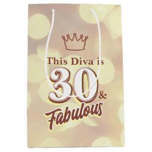 Sac Cadeau Moyen 30 et fabuleux