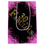 Sac Cadeau Moyen 30e Anniversaire (Dos)
