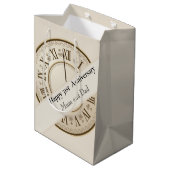 Sac Cadeau Moyen 31e anniversaire du Mariage modifiable (Dos Angle)