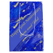 Sac Cadeau Moyen 32e anniversaire du Mariage modifiable (Dos)