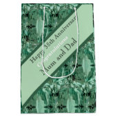 Sac Cadeau Moyen 38e anniversaire du Mariage Green Beryl (Dos)