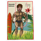 Sac Cadeau Moyen 40e anniversaire 💪 🤣 Mens Funny Bodybuilder Musc (Dos)