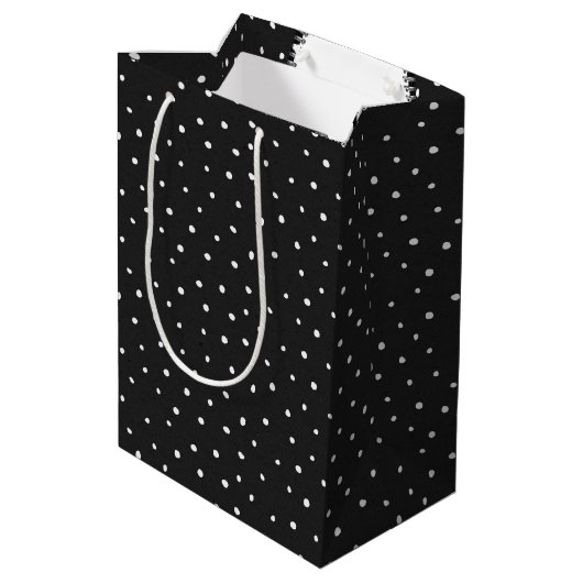 Sac Cadeau Moyen 40e anniversaire Zipper en Pois (Dos Angle)