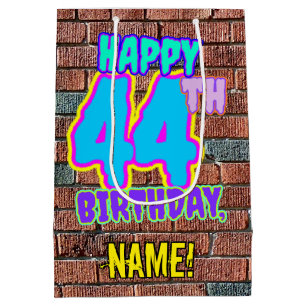 Sac Cadeau Moyen 44e anniversaire : Amusant, Graffiti urbain inspir
