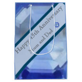 Sac Cadeau Moyen 45e anniversaire du Mariage (Dos)