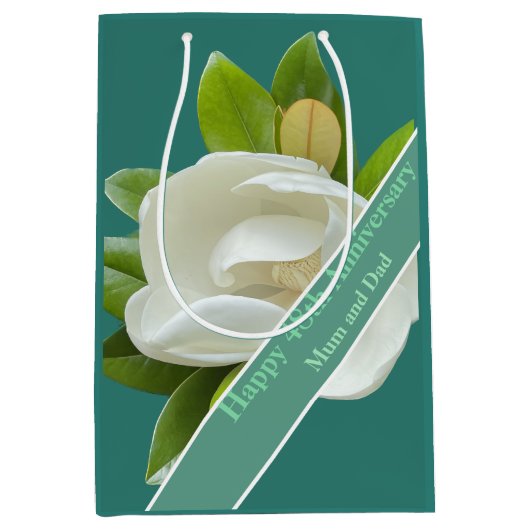 Sac Cadeau Moyen 48e anniversaire de mariage (Devant)