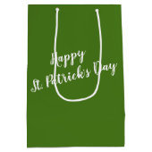 Sac Cadeau Moyen 4 Clovers de feuilles Saint-Patrick's Day (Dos)