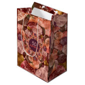 Sac Cadeau Moyen 50 et ballons roses pourpres fabuleux de (Devant Angle)
