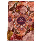 Sac Cadeau Moyen 50 et ballons roses pourpres fabuleux de (Dos)