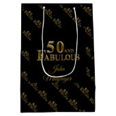 Sac Cadeau Moyen 50e anniversaire (Dos)