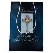 Sac Cadeau Moyen 50e anniversaire de l'ordination du prêtre (Dos)