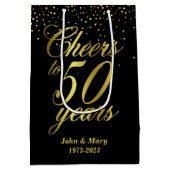 Sac Cadeau Moyen 50e anniversaire du Mariage (Dos)