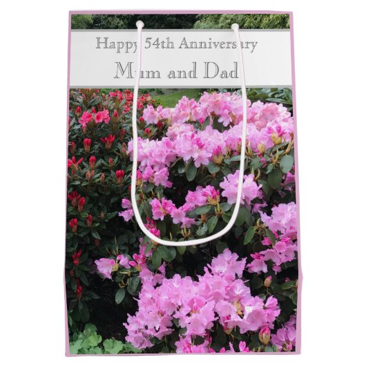 Sac Cadeau Moyen 54e anniversaire du Mariage (Dos)