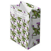Sac Cadeau Moyen 56e anniversaire du Mariage Globe Amaranth (Devant Angle)
