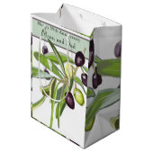 Sac Cadeau Moyen 59e anniversaire du Mariage Olive (Dos Angle)