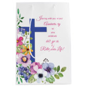 Sac Cadeau Moyen 60e Anniversaire, Nun, Religious Life Cross (Devant)