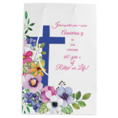 Sac Cadeau Moyen 60e Anniversaire, Nun, Religious Life Cross (Dos)