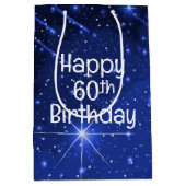 Sac Cadeau Moyen 60e anniversaire Star Galaxy (Devant)