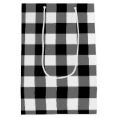 Sac Cadeau Moyen 60e anniversaire Zipper sur Buffalo Plaid (Dos)