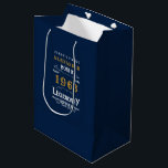 Sac Cadeau Moyen 60th Birthday Born 1963 Ajouter Nom Legend Blue Go<br><div class="desc">Sac cadeau design vintage "Original Quality Legendary Inspiration" pour cet anniversaire spécial. Ajoutez le nom et l'année souhaités dans les champs modèles pour créer un élément unique de célébration d'anniversaire. Faites équipe avec les cadeaux,  accessoires de fête et vêtements correspondants disponibles dans notre magasin www.zazzle.com/store/thecelebrationstore</div>