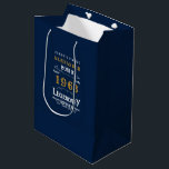 Sac Cadeau Moyen 60th Birthday Born 1963 Ajouter Nom Legend Blue Go<br><div class="desc">Sac cadeau design vintage "Original Quality Legendary Inspiration" pour cet anniversaire spécial. Ajoutez le nom et l'année souhaités dans les champs modèles pour créer un élément unique de célébration d'anniversaire. Faites équipe avec les cadeaux,  accessoires de fête et vêtements correspondants disponibles dans notre magasin www.zazzle.com/store/thecelebrationstore</div>