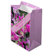 Sac Cadeau Moyen 61e anniversaire du Mariage (Devant Angle)