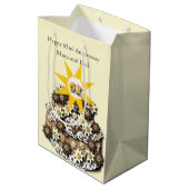 Sac Cadeau Moyen 62e anniversaire du Mariage (Dos Angle)